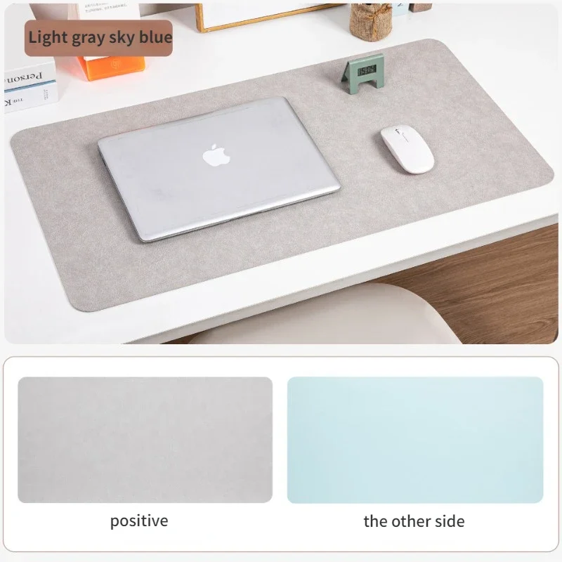 Vintage Cowhide Pattern Desk Pad - Double-Sided, Dirt-Resistant Office & Writing Mat