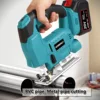 Cordless Jigsaw Electric Jig Saw Portable Multi-Function Woodworking Power Tool Adjustable Woodworking for Makita 18V Battery 2