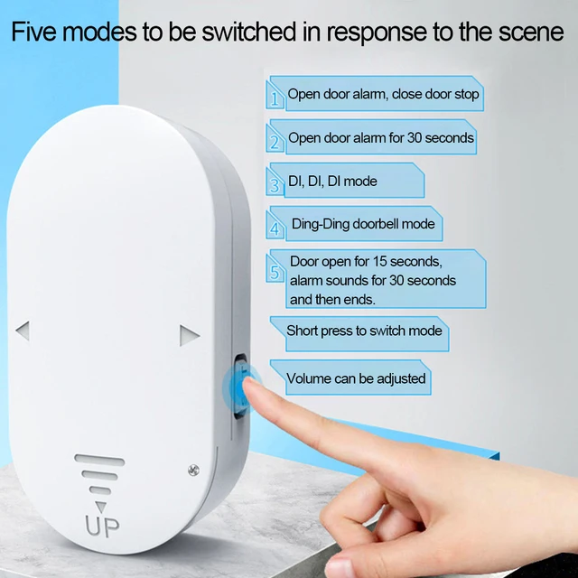 Burglar Alarm 130dB Home Security Alarm Magnetic Sensor Door and Window Open Sensor Chime for Home Garage Apartment and More 2