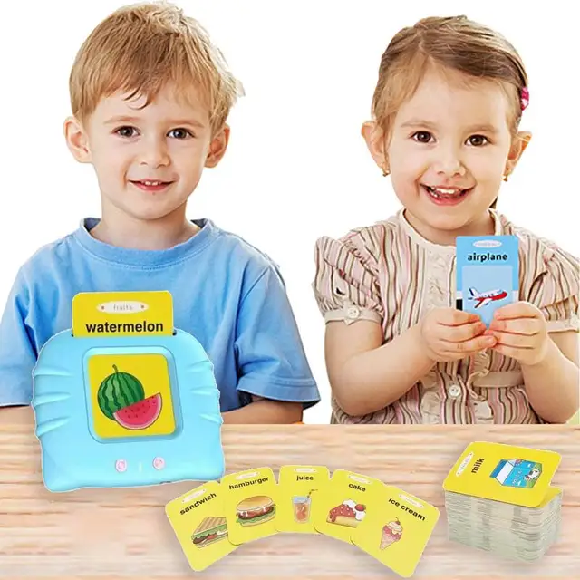 Fun and educational toy for kids aged 2-6: Kid Learning English Word Flash Cards Reading Talking Machine
