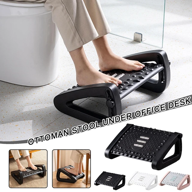 Portability Foot Rest Under Desk Footrest Ergonomic Foot Stool with Massage  Rollers Foot Rest for Home Office Work Fast Ship