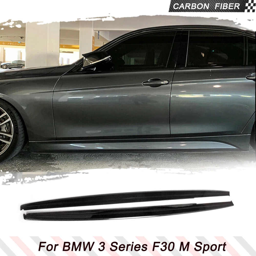 

Боковых юбок для BMW 3 серии F30 320i 328i 335i M Sport боковые юбки расширение губы седан 4-двери 2012 - 2017 углеродного волокна/FRP