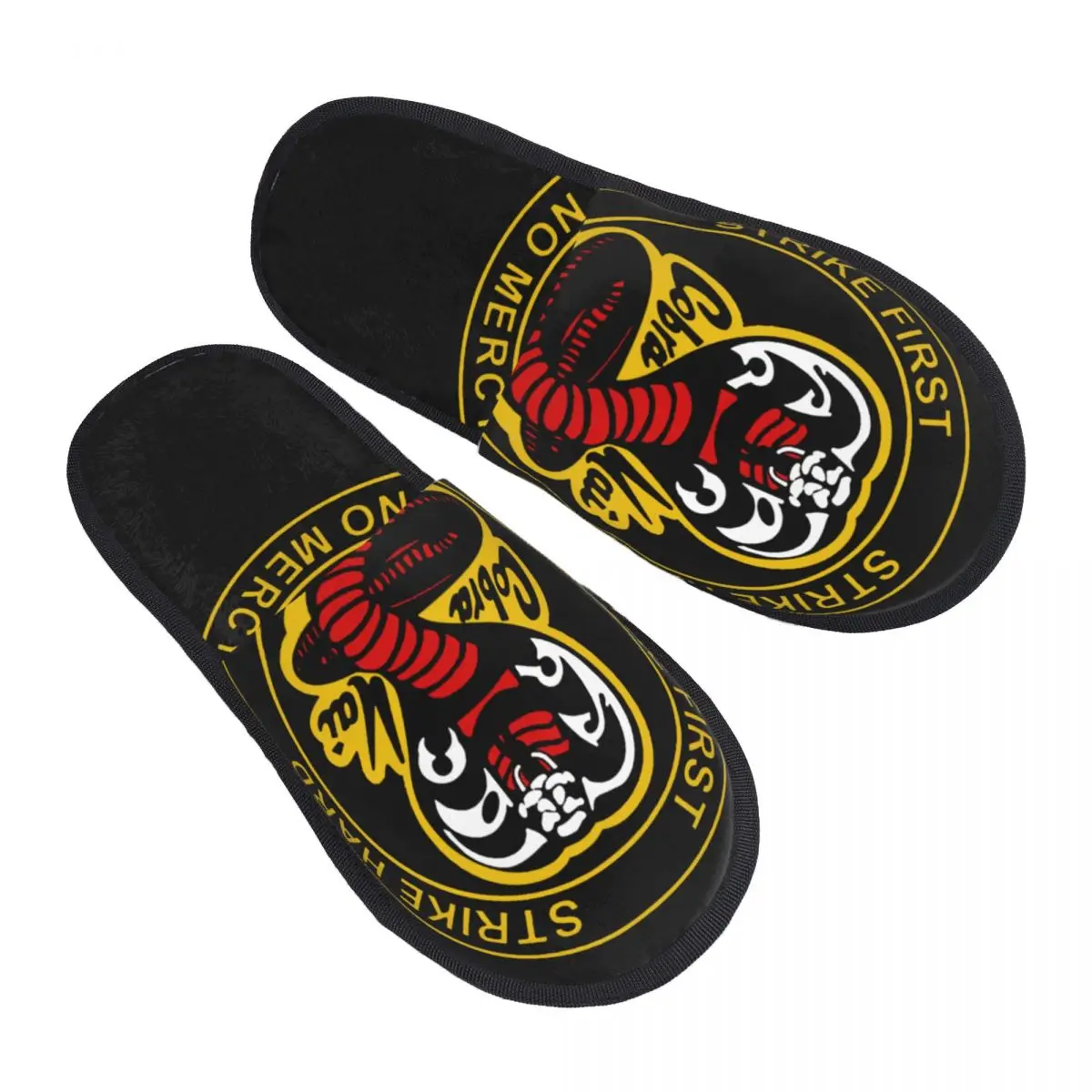 

Memory Foam Slippers Women Cozy Warm Strike First Strike Hard 80s TV House Slippers