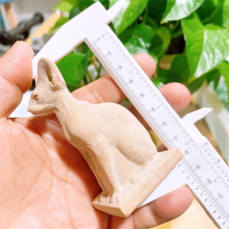 천연 그림 스톤 고양이 조각 석영 치유용 크리스탈 스톤, 크리스마스 선물, 홈 데코 선물, 1 개