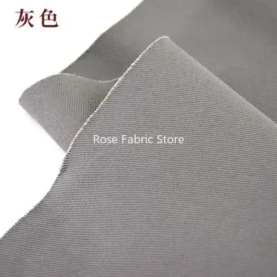 1 Meter Premium Cotton Twill Khaki Cloth Fabric - Carbon Brushed & Washed