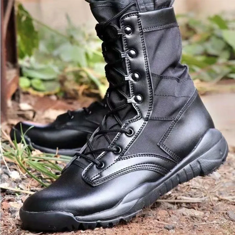 Men Hiking Shoes Hiking Boots Military Tactical Trekking Boots Men's Sneakers Comfortable Walking Shoes