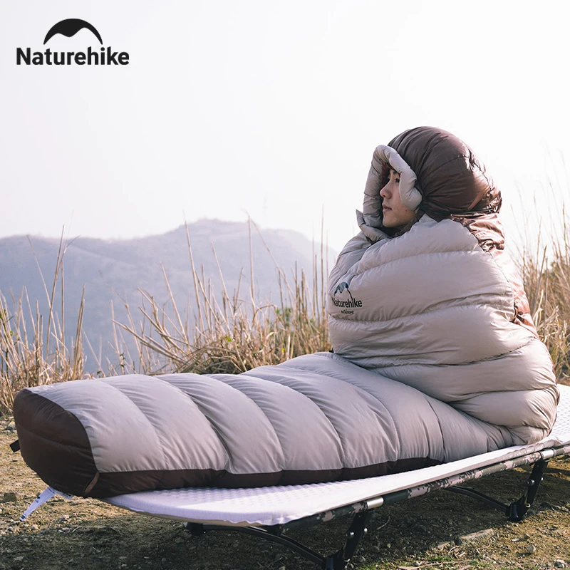 Sleeping Bag Naturehike Winter Mummy Duck Down Camping Sleeping Bag