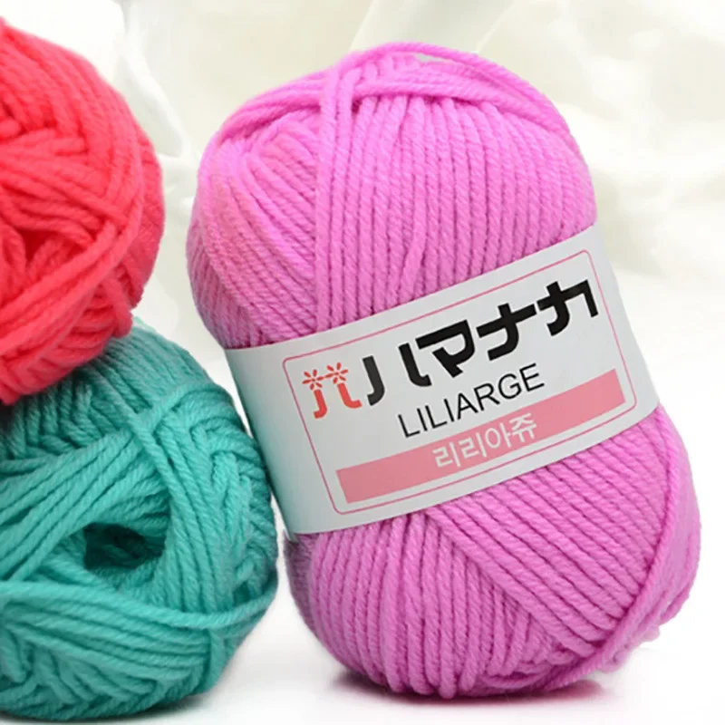 Milk Cotton Yarn Apparel Sewing Hand Knitting Scarf Hat crochet knitting yarn 25g knitting yarn cotton yarn cotton knitting yarn cotton wool yarn