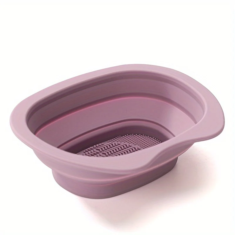 Multi Functional Foldable Silicone Brush Bowl Cleaning Pad Suitable for Easy Cleaning of Makeup Egg Puffs and Brushes