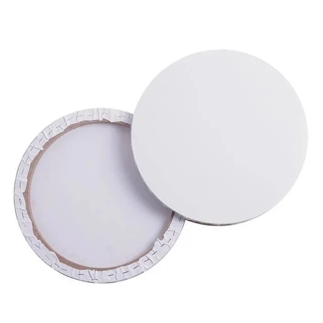 40 Cm Customized Oil Painting Frame Blank Canvas Panel Round Stretched Tempera Artist Wooden Professional 5