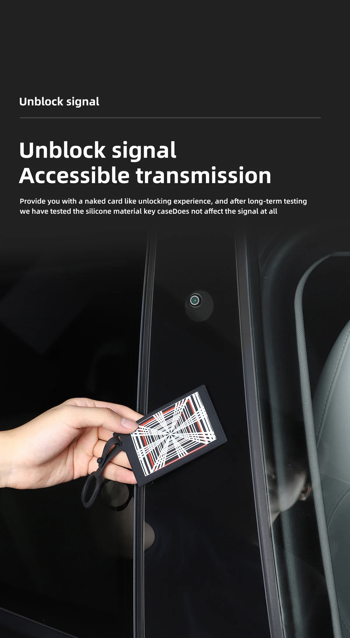 Key Card Holder For Tesla Model 3 Y X S Car Key Card Protector Cover Auto Access