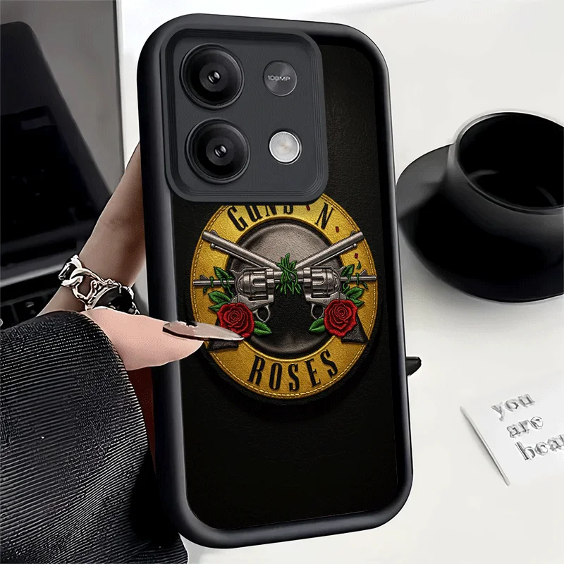 Stylish Soft Protective Phone Case with Rock Band Design