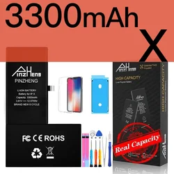 PINZHENG High-Capacity Phone Replacement Battery with One-Year Warranty (3300mAh For iX)