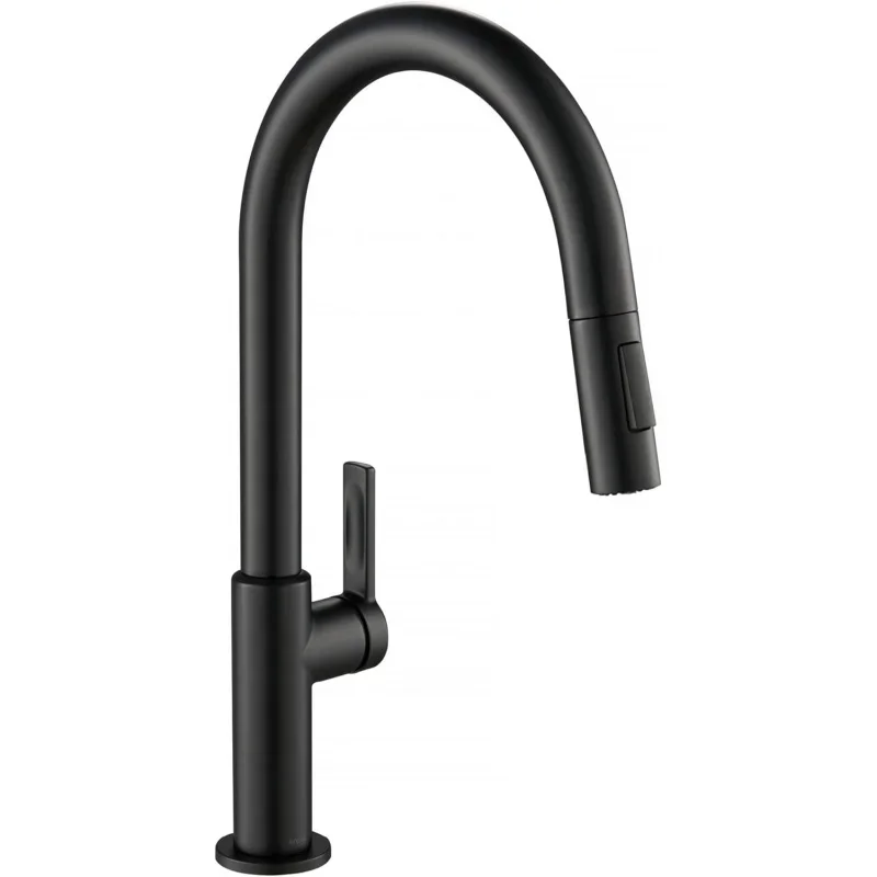 

Kraus KPF-2820MB Oletto Single Handle Pull-Down Kitchen Faucet 17 Inch Matte Black