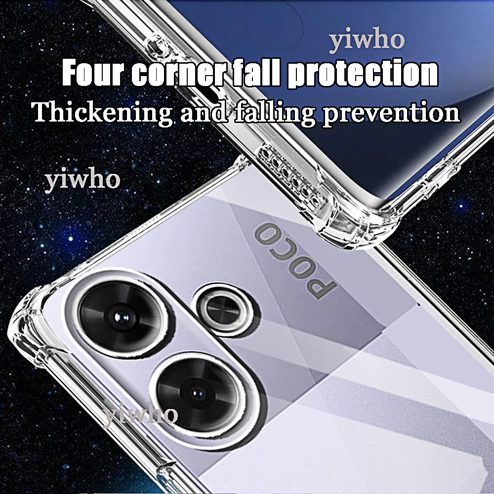 Transparent Protective Phone Case with Clear Camera Cover