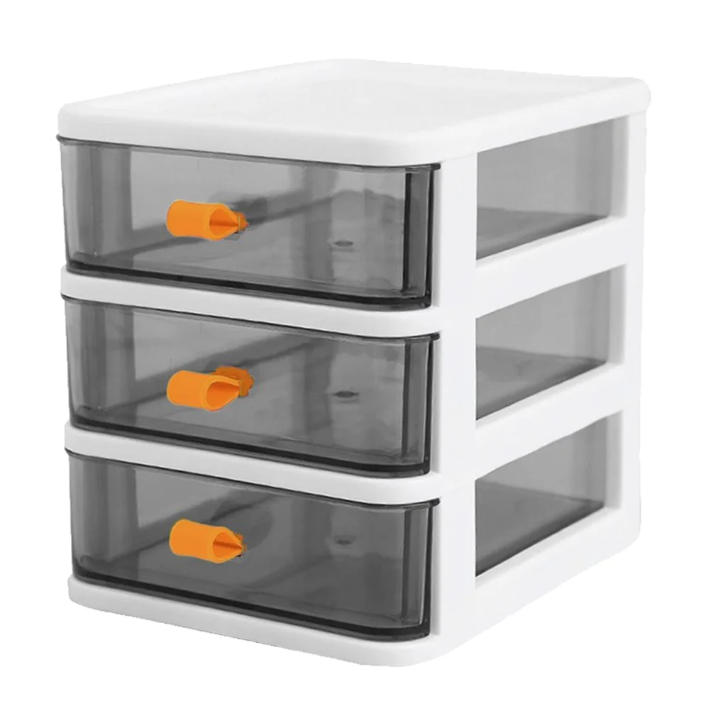 

Three Tier Lockers Storage Bins for Shelves Drawers Three-layer Case Office Accessory Home Versatile Container Desk Miss