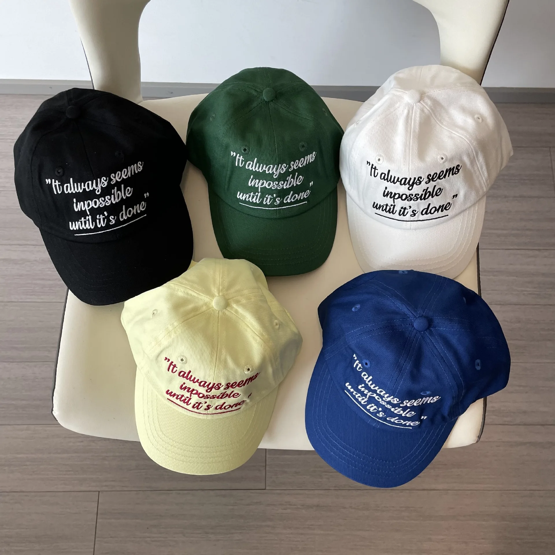 2023 Autumn Mother Kids Baseball Caps Adult Parent-child Embroidery Letter Cotton Cap Children's Peaked Caps For Girls Boys light blue summer sun hat dinosaur printing baseball baby cartoon peaked for kid child suitable for 1 6 years old 48 52cm