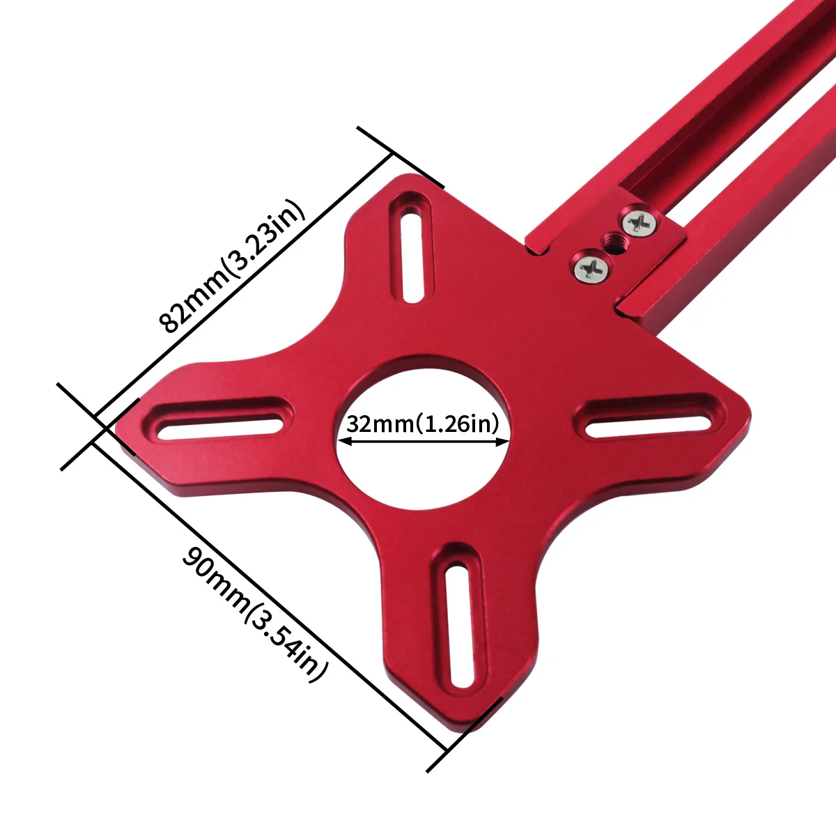 Staffa Per Router 2 In 1 Con Base E Localizzatore – Guida Per Scanalatura, Multifunzionale Per Lavorazione Legno – Spessore Tavola 0-5 Cm