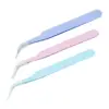3x Eyelash Extension Tweezers Precision Tweezers for Eyebrow DIY Soldering 3