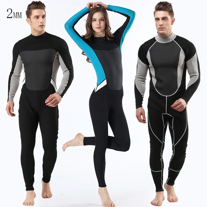 

2MM Neoprene Wetsuit Men Surf Scuba Diving Suit Equipment Underwater Fishing Spearfishing Kitesurf Swimwear Wet Suit Equipment