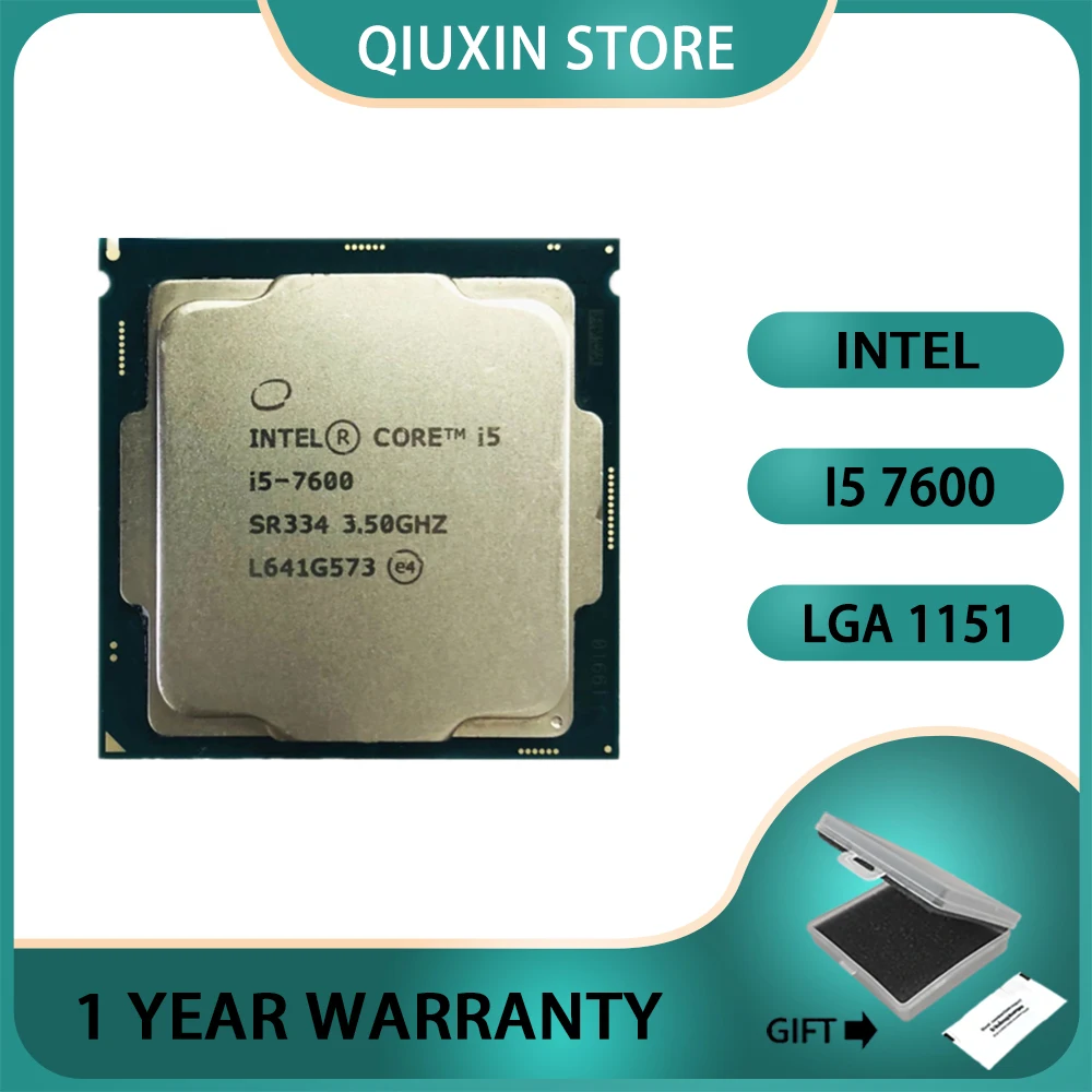 Cpu 3.5 Ghz Quad-Core Quad-Thread Lga 1151, Processore Intel Core I5-7600 I5 7600 6M 65W