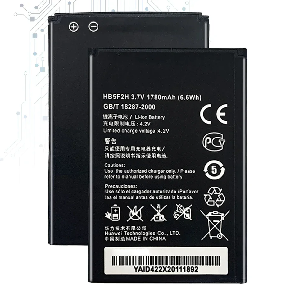 1780Mah Hb5F2H Per Huawei E5372 E5373 E5375 Ec5377 E5330 E5336 E5351 E5356 Ec5377U-872 E5356S-2 E5330Bs-2 Batteria Batteria
