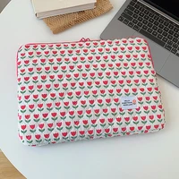 Computer Bag Cute Flower Laptop Sleeve Zipper Cover Portable Computer Cover Bag Laptop Sleeve Case Compatible for 14 in Notebook - Image 6