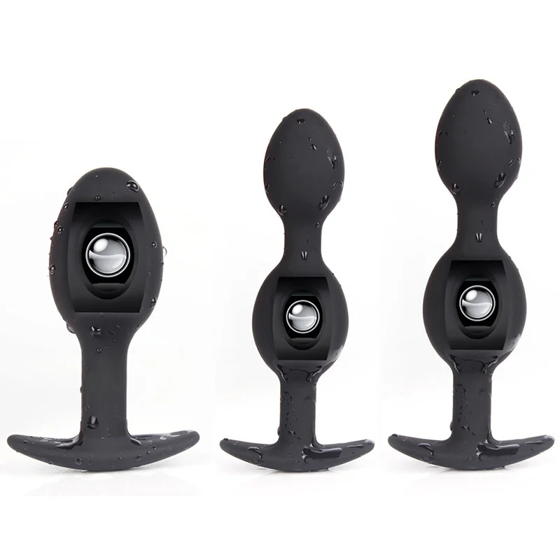 Silicone Wearable Anal Plug And Prostate Massager With Metal Ball_voghion.com