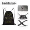 Custom Your Photo Logo Text Print Drawstring Backpack  Gym Sport Sackpack Portable Your Design Here DIY Shopping Bag Sack 3
