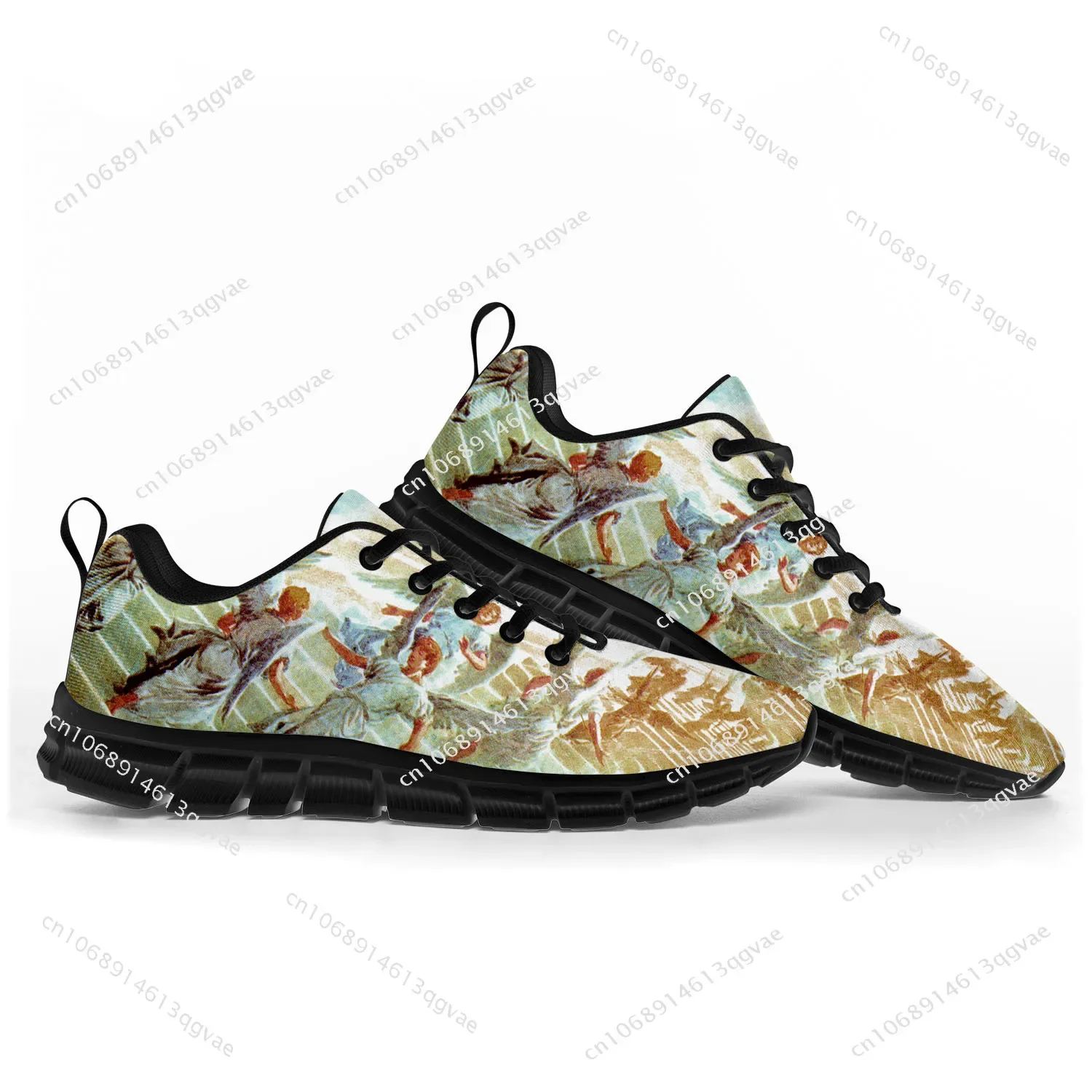 Angel Art Print Sports Shoes Mens Womens Teenager Kids Children Sneakers Angel Art Print Casual Custom High Quality Couple Shoes