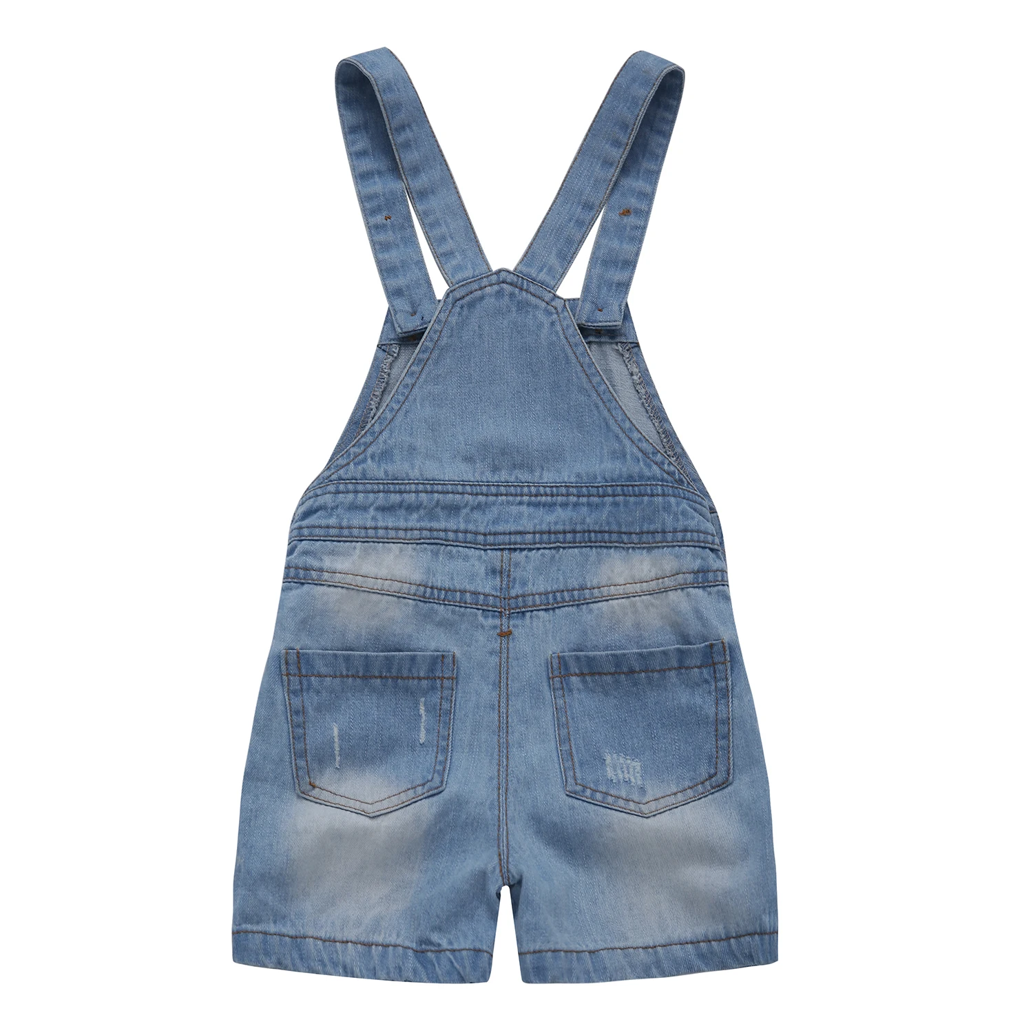 KIDSCOOL SPACE Baby Boy Jean Overalls,Toddler Summer Denim Shortall,Blue