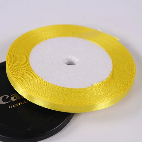 6mm Satin Ribbon for DIY Crafts and Festive Decorations (22 Meters/Roll)