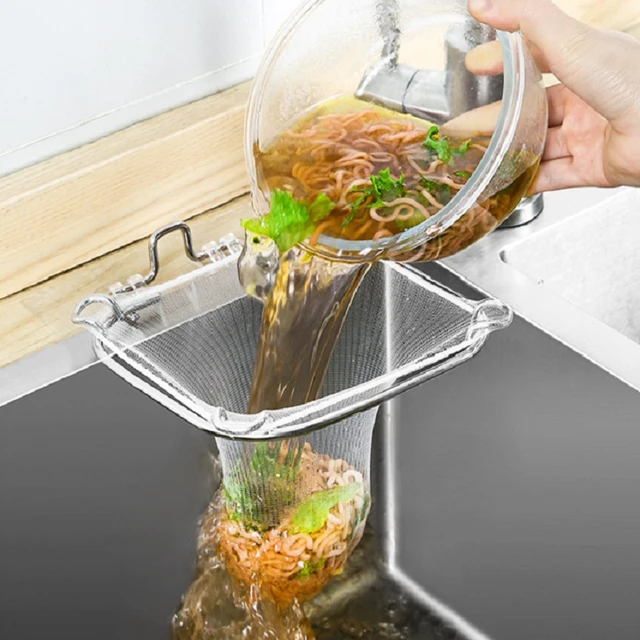 Kitchen Drainage Net Holder, Disposable Residue Filter Bag, Multifunctional  Foldable Rack, Sponge Wiping Storage Box Too - AliExpress