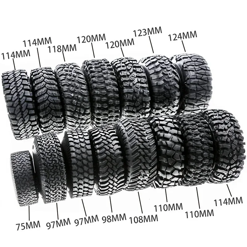 RC4pcs1.9inchTireRubberWheelTiresTyrefor1:10RCRockCrawlerTRX4BroncoD90D110Axialscx1090046RC4WDCC01TF2-AliExpress