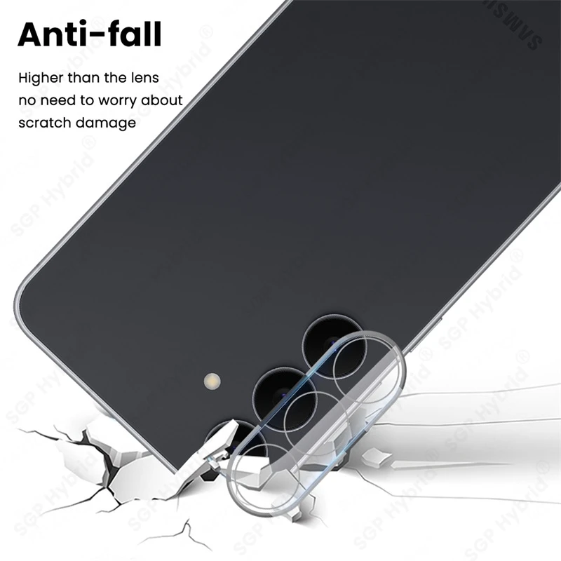 Clear 3D Curved Camera Protector with 9H Tempered Glass Lens Cover