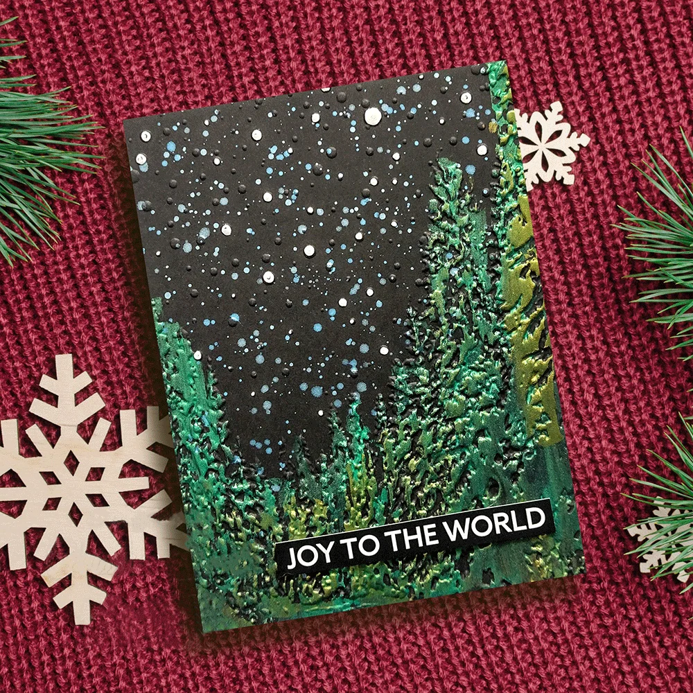 Pine Tree 3D Embossing Folder For Scrapbooking Card Making and Craft Projects White Templates with Texture embossing folder