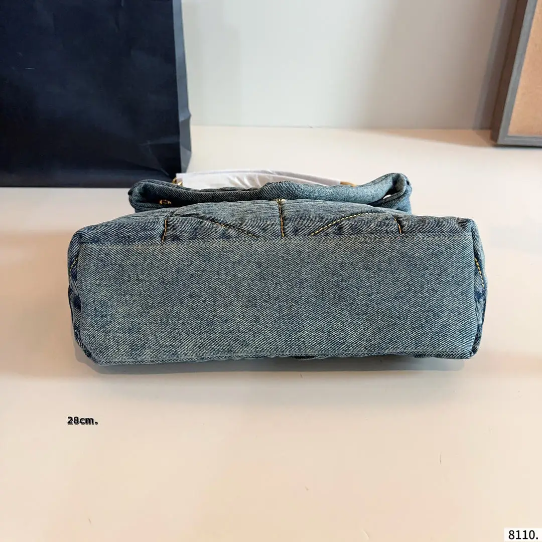 Denim Flap Bag Details