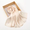 Nouveau Premium Shimmer soie Hijab écharpe femmes luxe Medine soie voile musulman femmes Hijab brillant châle islamique Turban Haedscarf enveloppes
