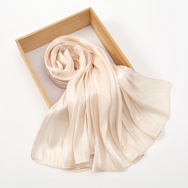 Nouveau Premium Shimmer soie Hijab écharpe femmes luxe Medine soie voile musulman femmes Hijab brillant châle islamique Turban Haedscarf enveloppes