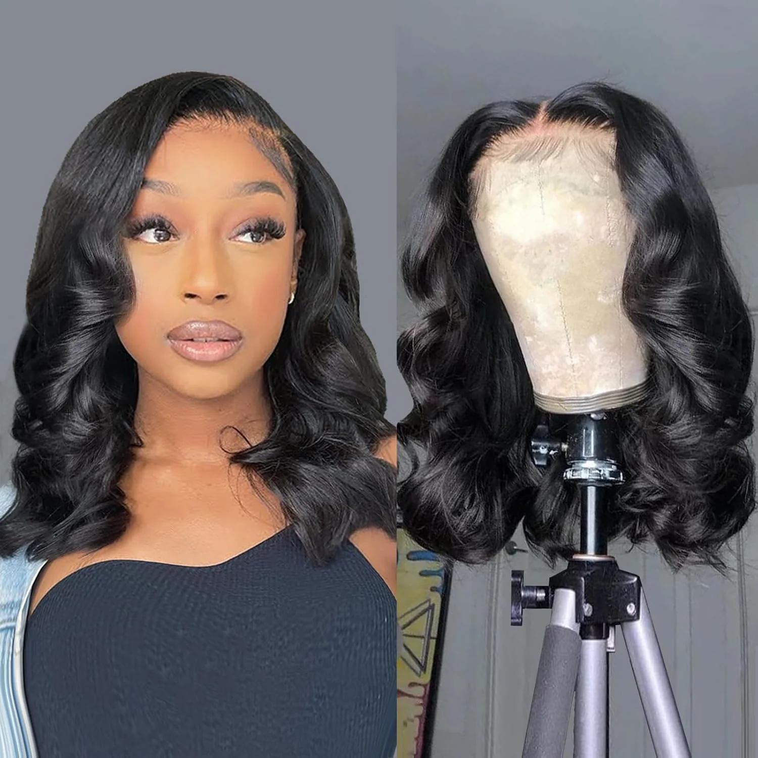 Unisiy bob human hair wig