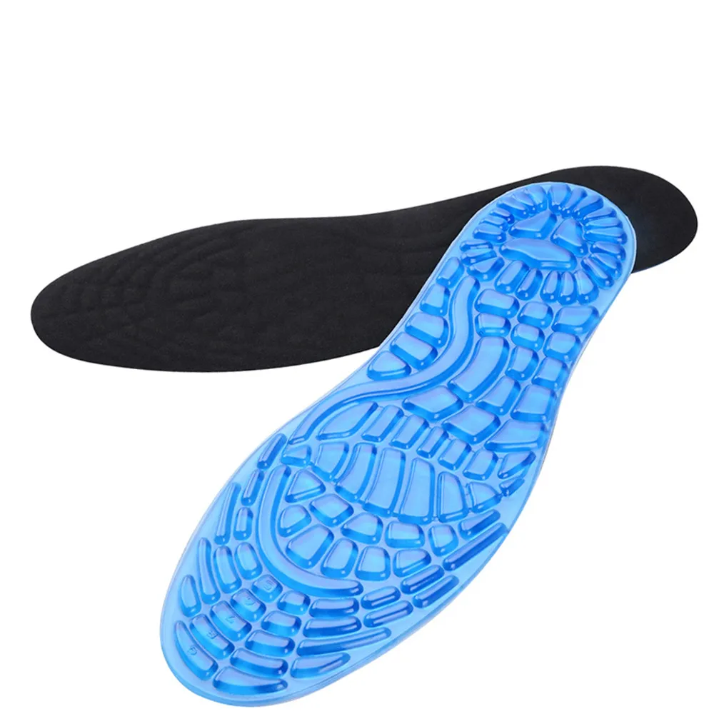 Silicone Gel Sports Insoles Pads For Sneakers Shoes Men Women Massage Foot Care Shoe Insole Soles Cushion Pad Inserts Padding
