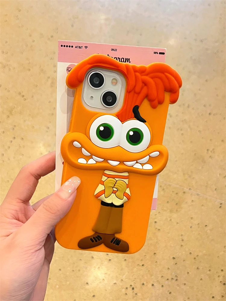 Cute 3D Cartoon Funny Animal Joy Soft Silicone Creative Phone Case For thumbnail 4