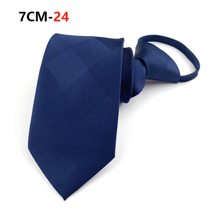 Krawatte mit Reißverschluss, Herren-Krawatte, faule vorgebundene Krawatten, gestreift, 7 cm, Krawatte mit Reißverschluss, Krawatte für Männer und Frauen, Bräutigam, Hochzeit, Großhandel – Detail 27