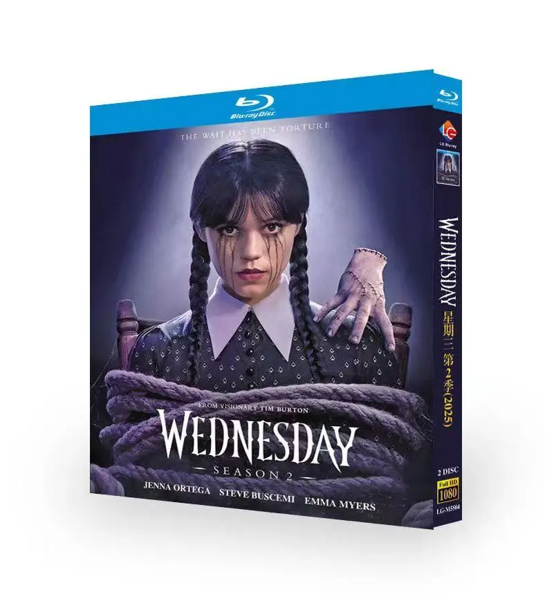 Wednesday Season 2 (2025) Blu-ray BD 2 Discs New Box Set Sealed