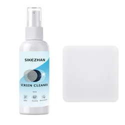 Screen Cleaning Kit: Streak - Free Shine with 50ml Cleaner & Microfiber Cloth - Anti - Static & Quick - Dry Formula for All Screens (Screen cleaner kit)