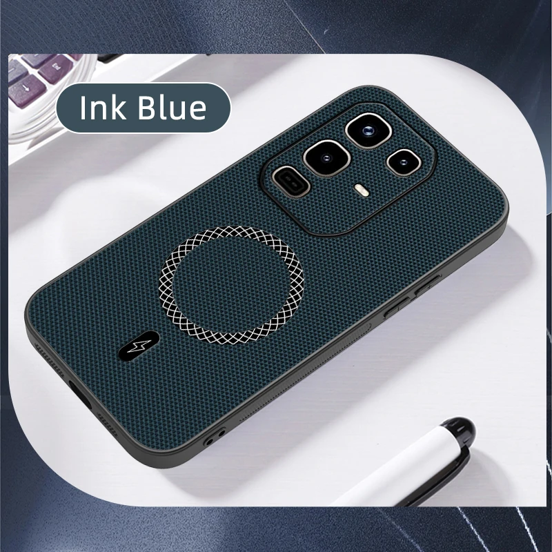Magnetic Leather Shockproof Case with Full Camera Protection and Mag-Safe Compatibility