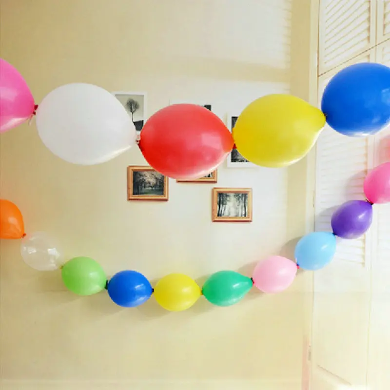 

6/10 Inch Latex Thickened Tail Connection Balloons Wedding Room Background Wall Birthday Party Decoration Props Balloon