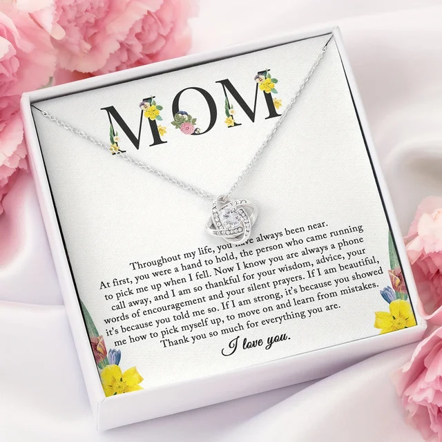 Sentimental To My Mom Necklace - Perfect Mom Gift From Daughter for Birthday, Mother's Day, Christmas - Show Your Love 2