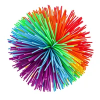 Rainbow Sensory Stringy Balls Fidget Toys For Kids Silicone Bouncy Ball Party Favors Outdoor Fun Juguetes Divertidos Y Graciosos 2