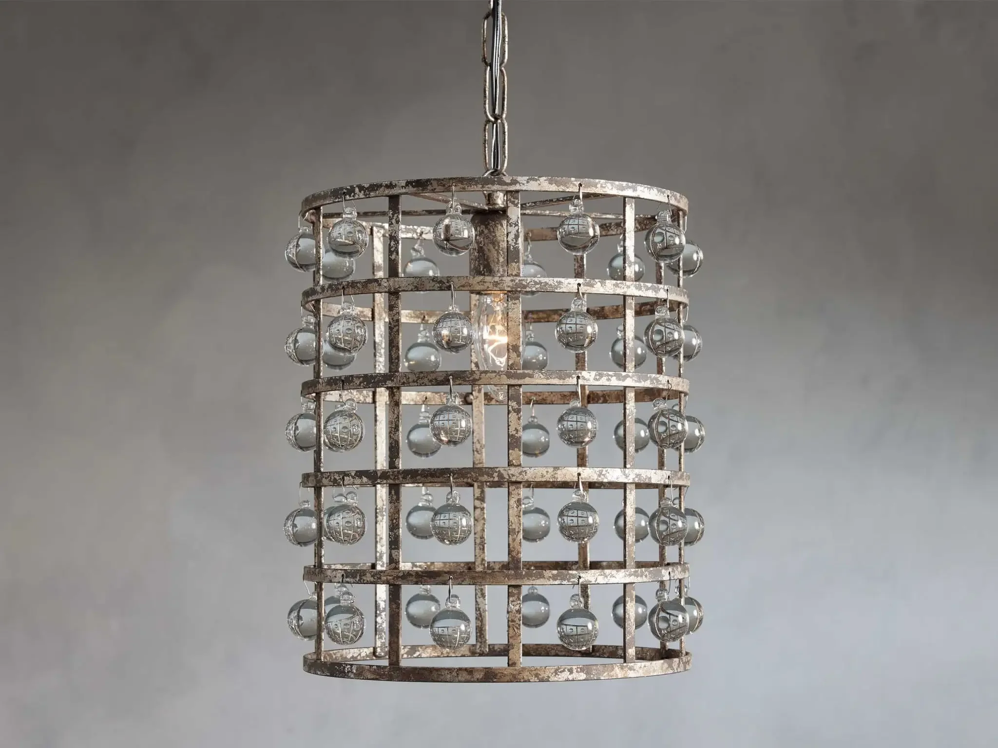 Modern Iron Retro Lantern Tears Creative Crystal Antique Bedlight Corridor Pendant Light